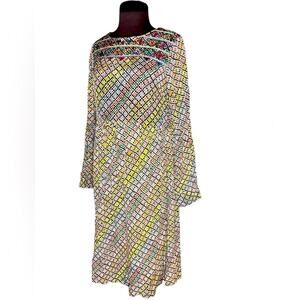 Label Ritukumar Embroidered Long Tunic Dress 2 Boho Indian Ethnic Resortwear